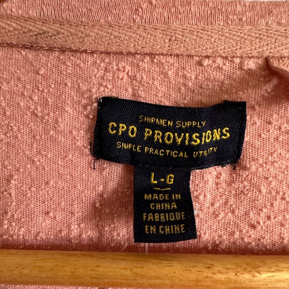 NWT Urban Outfitters CPO Provisions Textured Peach Oversized Top Size Large - Picture 5 of 9